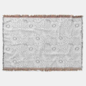 Tropical fruit seamless pattern black and white decke (Vorderseite)