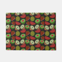 Tropical fruit seamless pattern colorful