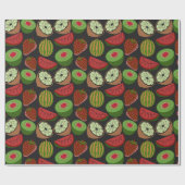 Tropical fruit seamless pattern colorful geschenkpapier (Flach)