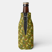 Tropical fruit seamless pattern yellow flaschenkühler (Flasche Rückseite)
