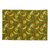 Tropical fruit seamless pattern yellow kissenbezug (Rückseite-Links)