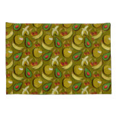 Tropical fruit seamless pattern yellow kissenbezug (Rückseite-Rechts)