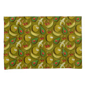 Tropical fruit seamless pattern yellow kissenbezug (Vorderseite-Rechts)
