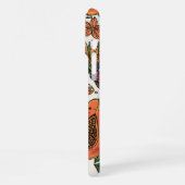 Tropical Fruit Squad | Cute Retro Pineapple Papaya iPhone Hülle (Linke Seite)