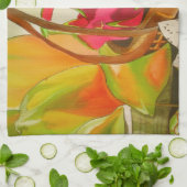 Tropical Fruit Wasserfarbe Original Kunst Stillleb Geschirrtuch (Gefaltet)