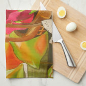 Tropical Fruit Wasserfarbe Original Kunst Stillleb Geschirrtuch (Viertel Falte)