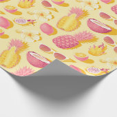 Tropical fruit wrapping paper geschenkpapier (Ecke)