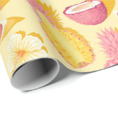 Tropical fruit wrapping paper geschenkpapier (Rolleneckpunkt)