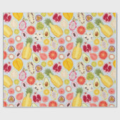 Tropical fruit wrapping paper geschenkpapier (Flach)