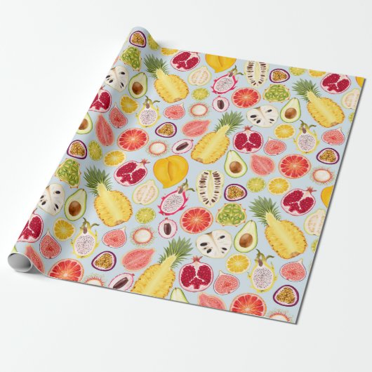 Tropical fruit wrapping paper geschenkpapier (Ungerollt)