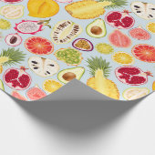 Tropical fruit wrapping paper geschenkpapier (Ecke)