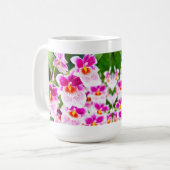 Tropical Fuchsia Orchids Kaffeetasse (Vorderseite Links)