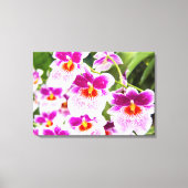 Tropical Fuchsia Orchids Wrapped Canvas Leinwanddruck (Vorderseite)