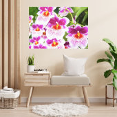 Tropical Fuchsia Orchids Wrapped Canvas Leinwanddruck