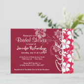 Tropical Fuschia Hibiskus; Aloha Einladung (Stehend Vorderseite)