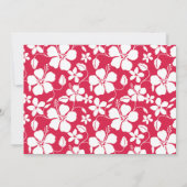 Tropical Fuschia Hibiskus; Aloha Einladung (Rückseite)