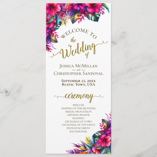 Tropical Garden Hibiskus Blumenzwiebeln Programm (Vorderseite)