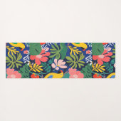 Tropical Garden Modern Expressionism Artwork Yogamatte (Rückseite (Horizontal))