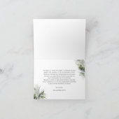 Tropical geklappt Danke Card - Botanisches Design (Innenseite)