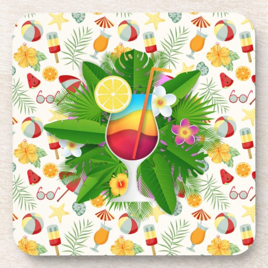 Tropical Getränkeuntersetzer (Vorderseite)