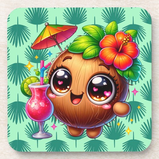 Tropical Getränkeuntersetzer (Vorderseite)