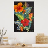 Tropical Ginger Blume Poster @3Typs1life (Küche)