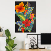 Tropical Ginger Blume Poster @3Typs1life (Heimbüro)