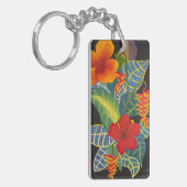 Tropical Ginger Blume Schlüsselanhänger @3Typs1lif (Vorderseite links)
