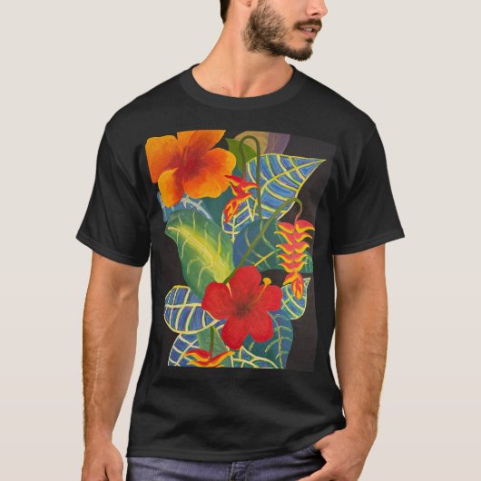 Tropical Ginger Blume T - Shirt @3Typs1life (Vorderseite)