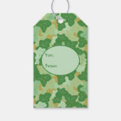 Tropical Gingko Leaf Muster Geschenkanhänger (Vorderseite)