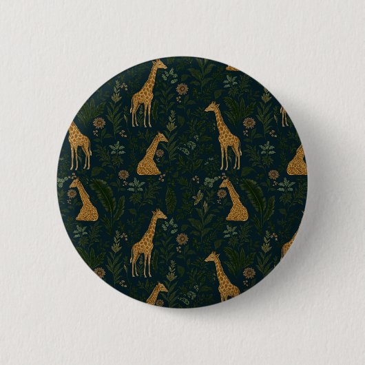 Tropical Giraffe Hangout Button (Vorderseite)