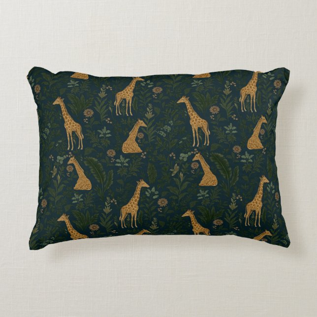 Tropical Giraffe Hangout Dekokissen (Vorderseite)