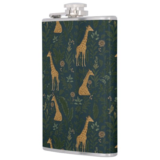 Tropical Giraffe Hangout Flachmann (Links)