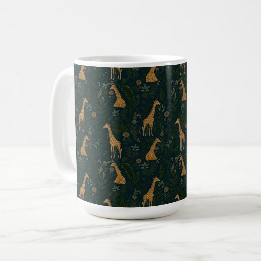 Tropical Giraffe Hangout Kaffeetasse (Vorderseite Links)