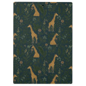 Tropical Giraffe Hangout Klemmbrett (Rückseite)