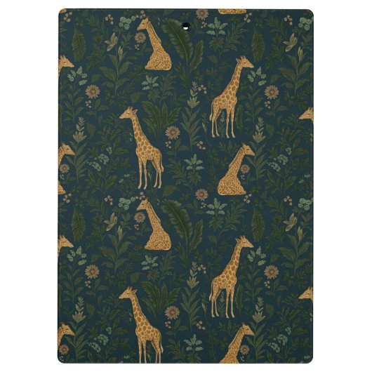 Tropical Giraffe Hangout Klemmbrett (Rückseite)