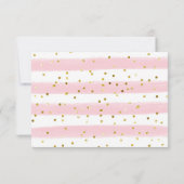 Tropical Girl Sloth Baby Dusche Danke Karte (Rückseite)