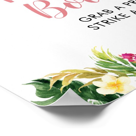 Tropical Girl Sloth Baby Duschkabine Foto Standzei Poster (Ecke)