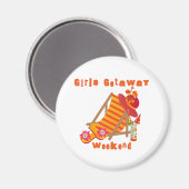 Tropical Girls Abenteuer Wochenende Magnet (Vorderseite/Rückseite)