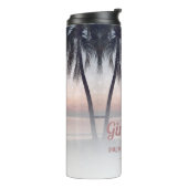 Tropical Girls Weekend Trip Personalisiert Tumbler Thermosbecher (Nach links gedreht)