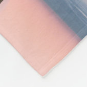 Tropical Girly Pink & Blue Palm Tree Sunset Custom Fleecedecke (Ecke)