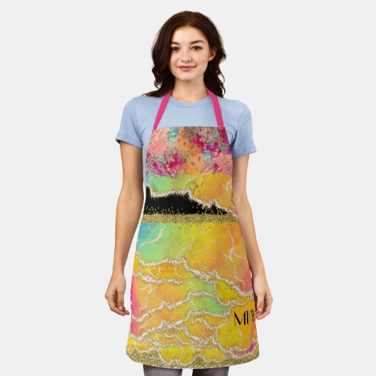 Tropical Glam Schürze (Getragen)