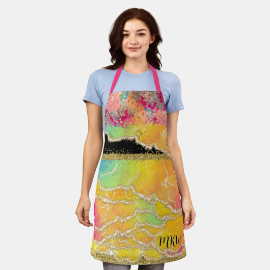 Tropical Glam Schürze (Getragen)