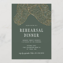 Tropical Gold Botanics Hochzeit Probe Dinner