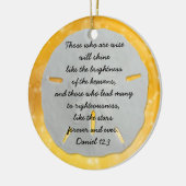 Tropical Gold Christlich Scripture Pastor Ornament (Links)