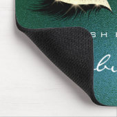 Tropical Gold Glitzer Branding Beauty Lashes Cali Mousepad (Ecke)