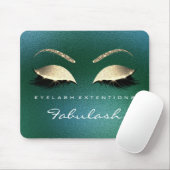 Tropical Gold Glitzer Branding Beauty Lashes Cali Mousepad (Mit Mouse)