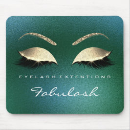 Tropical Gold Glitzer Branding Beauty Lashes Cali Mousepad