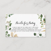 Tropical Gold Green Baby Showbuchanfrage Begleitkarte (Vorderseite)