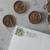 Tropical Gold Green Foliage Rücksendeadresse